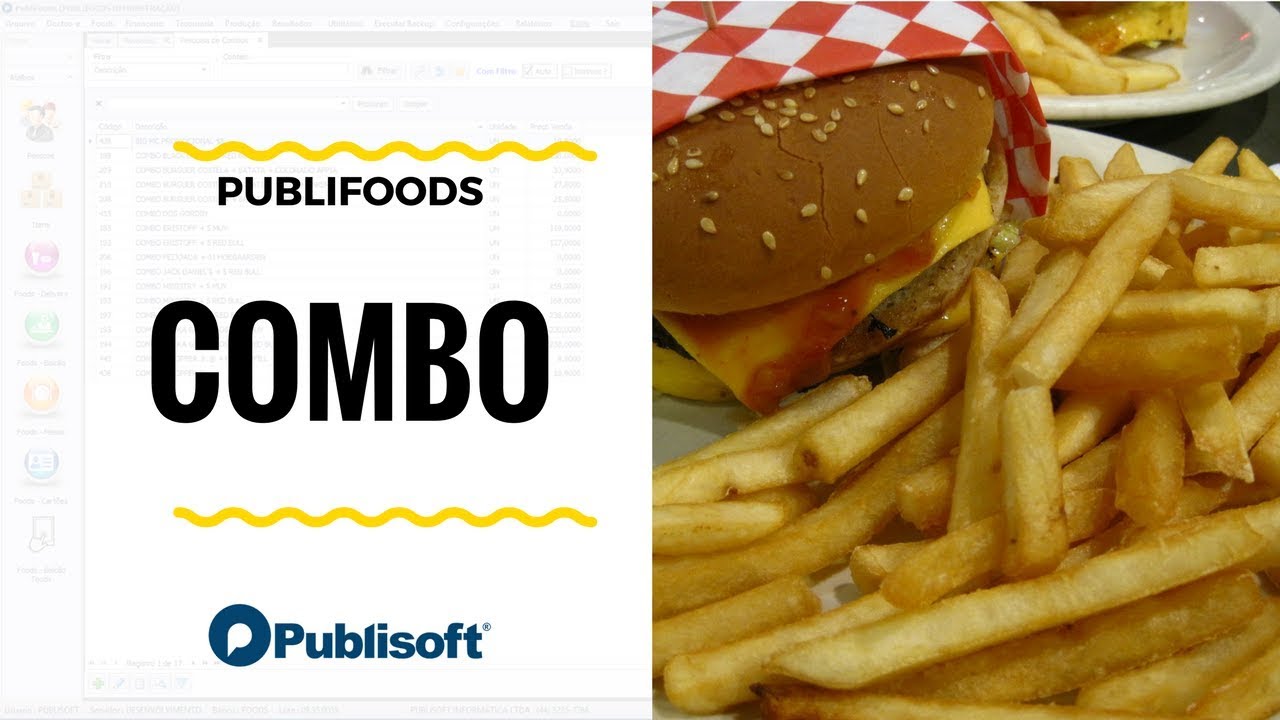 Controle de Combos (Restaurantes, lanchonetes e similares)