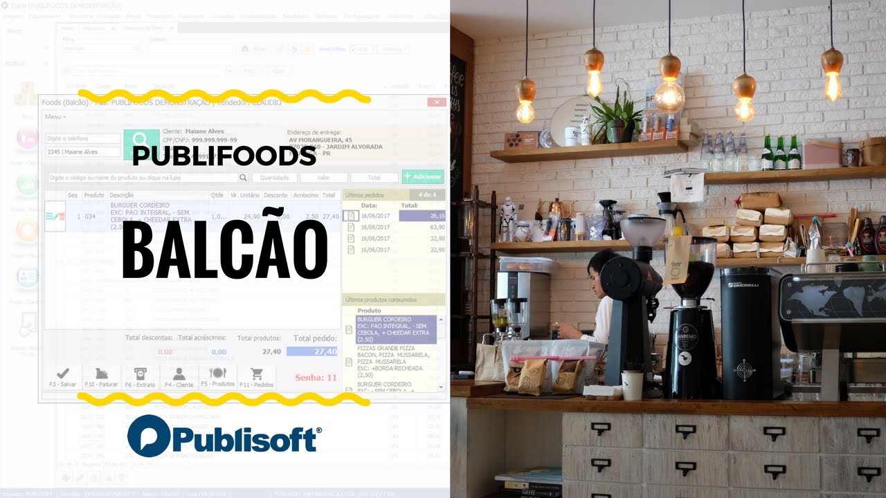 Controle de Balcão (Restaurantes, lanchonetes e similares)